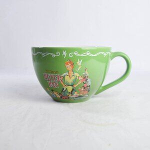 Disney Peter Pan Large Green Ceramic Coffee Mug Cup Classic Design Disney Store